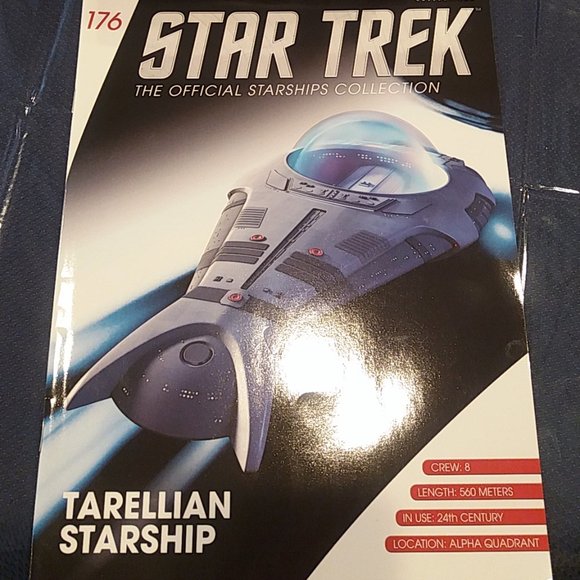 Eaglemoss Diecast Star Trek Tarellian Starship Model With Magazine - Picture 2 of 5